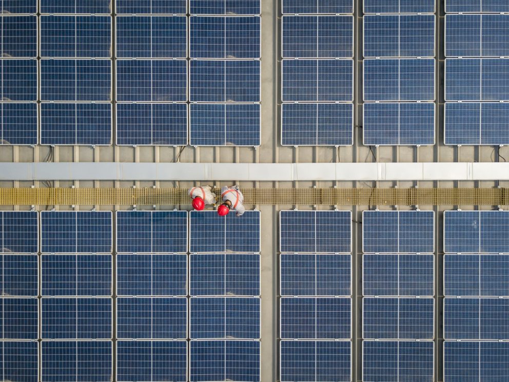 JDS Workers on Rooftop